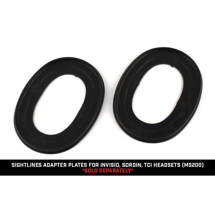 Noisefighters SightLines Adapter Plates For Invisio, Sordin, TCI Headsets MS200