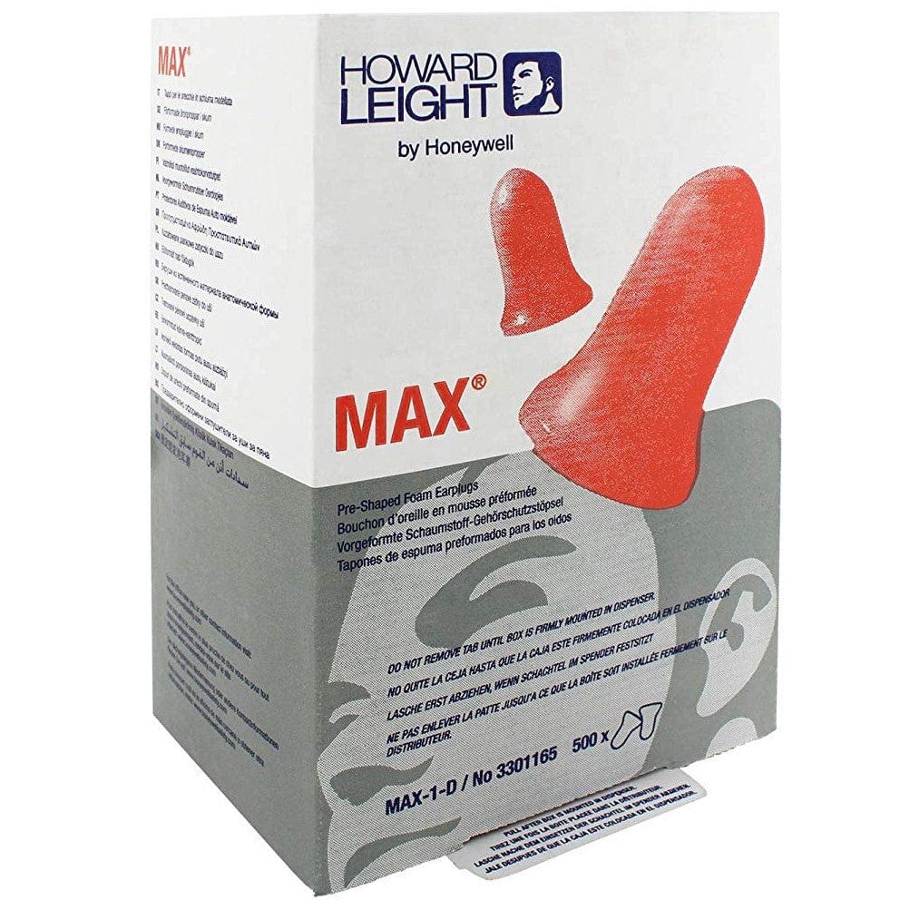 Howard Leight Max LS-500 Dispenser Refill 500-Pr Box Uncorded Ear Plugs