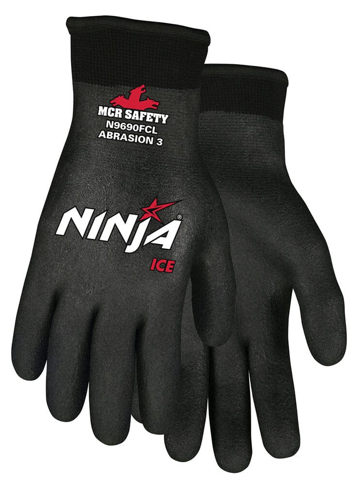 MCR Safety Durable Cowhide Leather Work Gloves - Medium