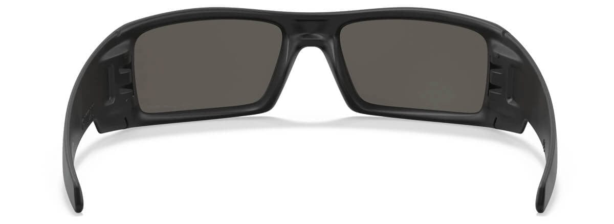Oakley Gascan Sunglasses with Matte Black Frame and Black Iridium Polarized Lens 12-856 Back