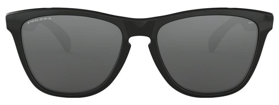 Oakley Frogskins Sunglasses with Polished Black Frame and Prizm Black Lens - Front