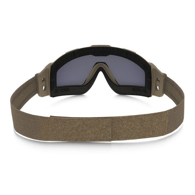 Oakley SI Ballistic Halo Goggle with Terrain Tan Frame and Grey Lens Back