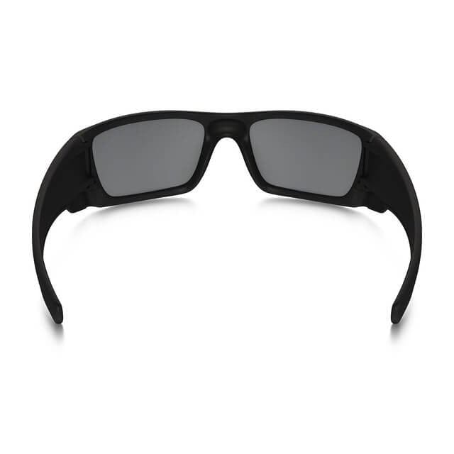 Oakley SI Thin Red Line Fuel Cell Sunglasses with Satin Black Frame and Black Iridium Lens - Back