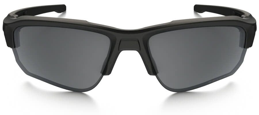 Oakley SI Speed Jacket Sunglasses with Matte Black Frame and Grey Polarized Lens - Front