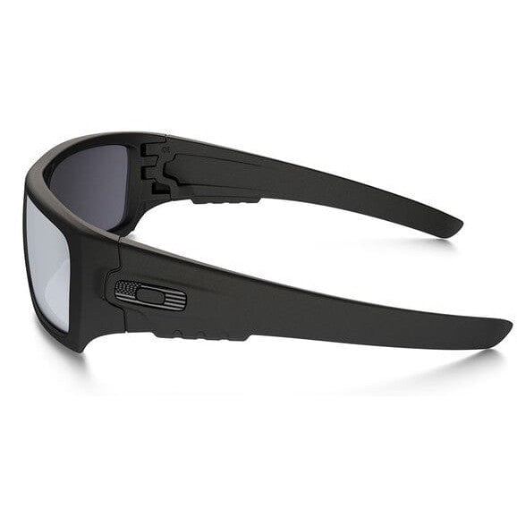 Oakley SI Ballistic Det Cord Sunglasses with Matte Black Tonal Flag Frame and Grey Lens - Side