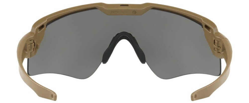 Oakley SI Ballistic M Frame Alpha Sunglasses with Terrain Tan Frame and Grey Lens - Back