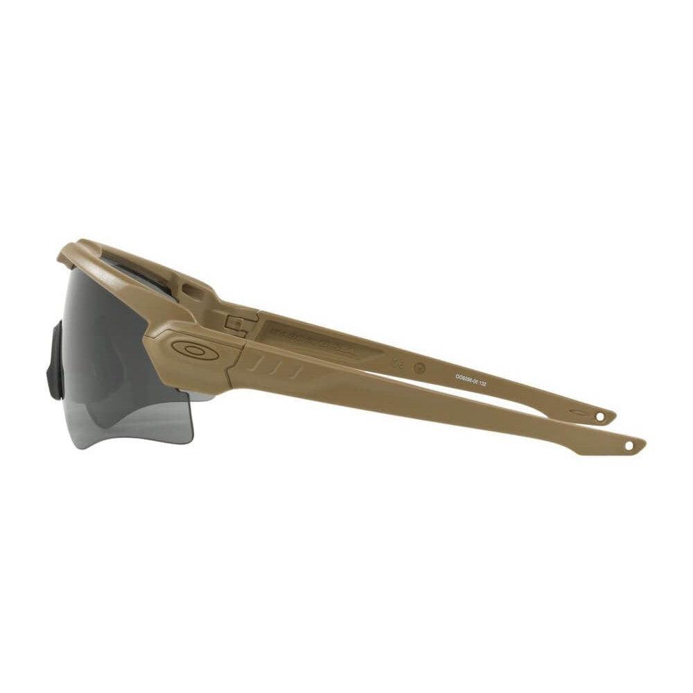 Oakley SI Ballistic M Frame Alpha Sunglasses with Terrain Tan Frame and Grey Lens - Side
