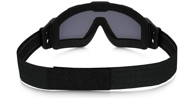 Oakley SI Ballistic Halo Goggle with Matte Black Frame and Grey Lens Back