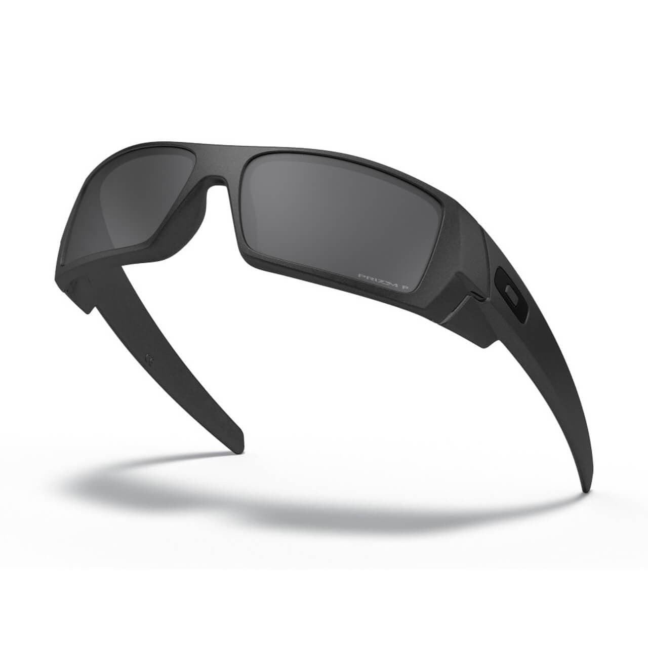 Oakley Gascan Sunglasses OO9014-3560 Steel Frame with Prizm Black Polarized Lens Profile View