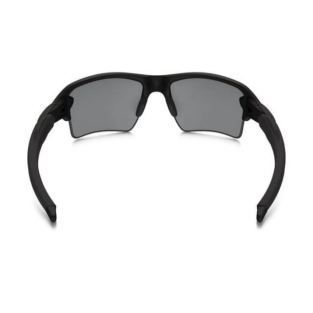 Oakley SI Thin Red Line Flak 2.0 XL Sunglasses with Satin Black Frame and Black Iridium Lens - Back