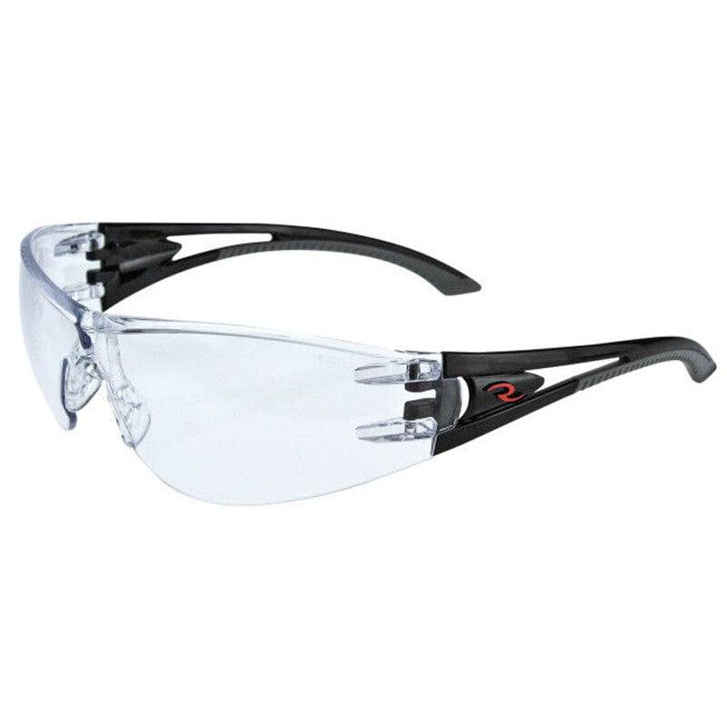 Radians Optima Safety Glasses with Black Frame and Clear Anti-Fog Lens