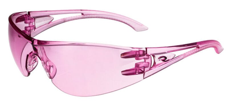 Radians Optima Safety Glasses with Pink Frame and Pink Lens