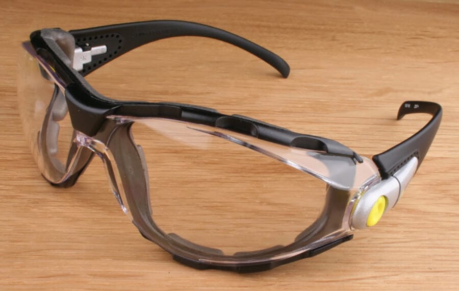 Elvex Pacaya LYVIZ Safety Glasses with Black Frame and Clear Anti-Fog Lens