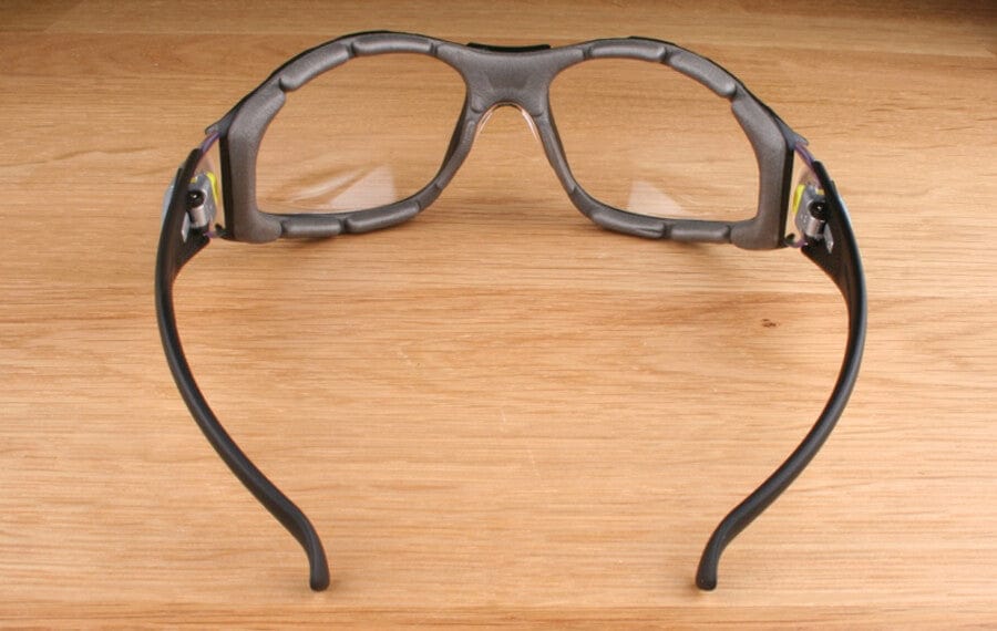 Elvex Pacaya LYVIZ Safety Glasses with Black Frame and Clear Anti-Fog Lens - Back