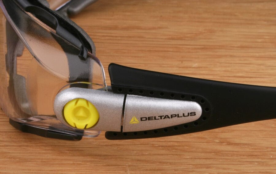 Elvex Pacaya LYVIZ Safety Glasses with Black Frame and Clear Anti-Fog Lens - Temple