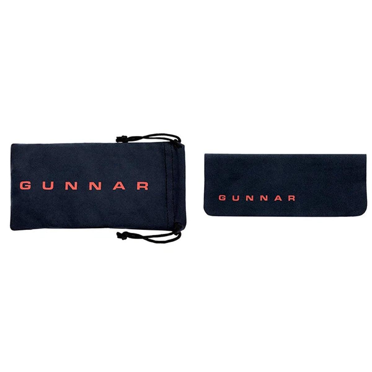 Gunnar Pendleton Computer Glasses with Moss Frame and Amber Lens PEN-09401 - Microfiber Pouch and Cleaning Cloth