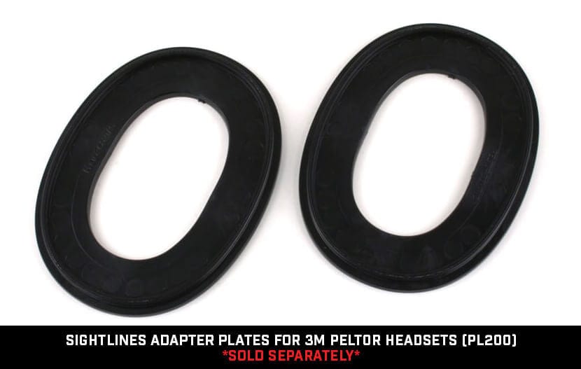 Noisefighters SightLines Adapter Plates For 3M Peltor Headsets PL200