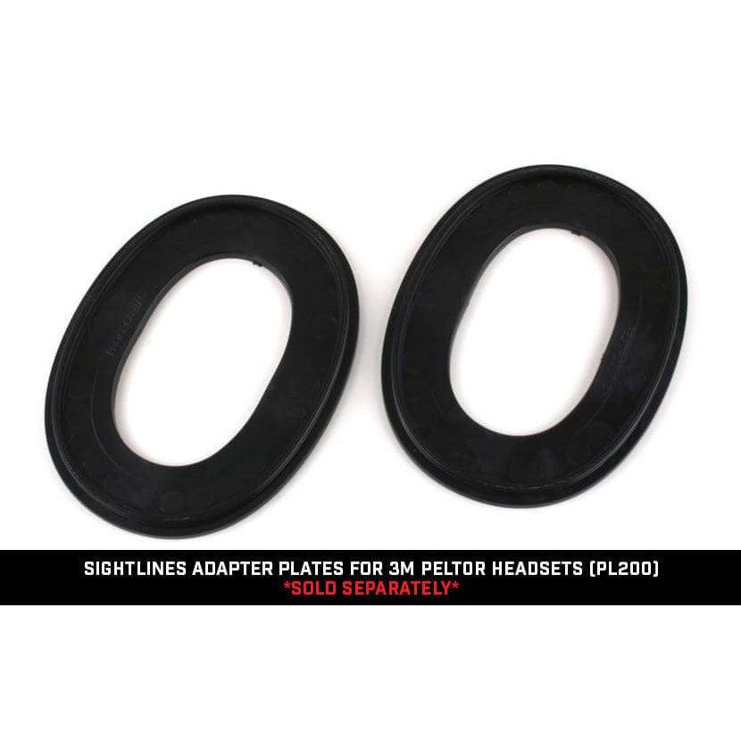 Noisefighters SightLines Adapter Plates For 3M Peltor Headsets PL200