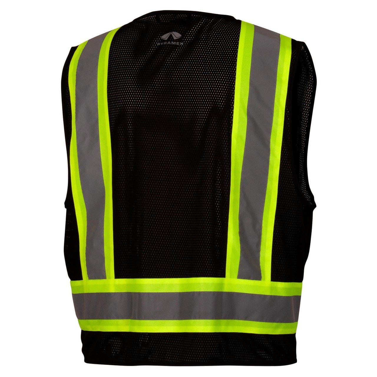 Pyramex RVZ2411CP Type 0 Class 1 Black Hi-Vis Safety Vest Back