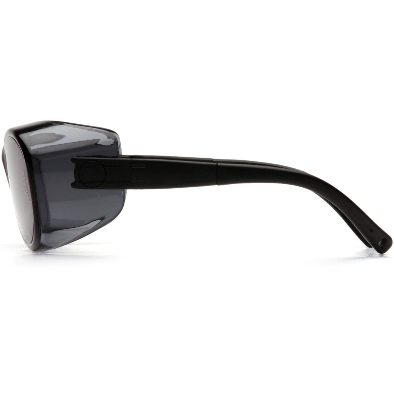Pyramex S3520SJ OTS Safety Glasses Black Temples Gray Lens Side View