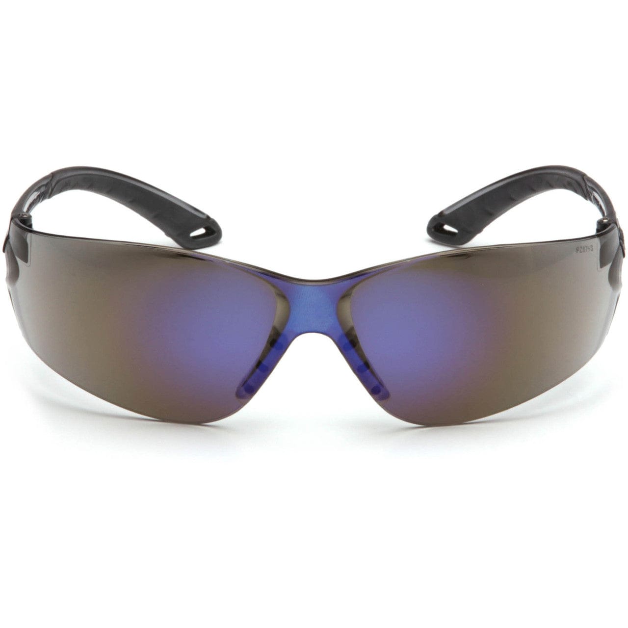 Pyramex Itek Safety Glasses with Blue Mirror Lens S5875S Front View