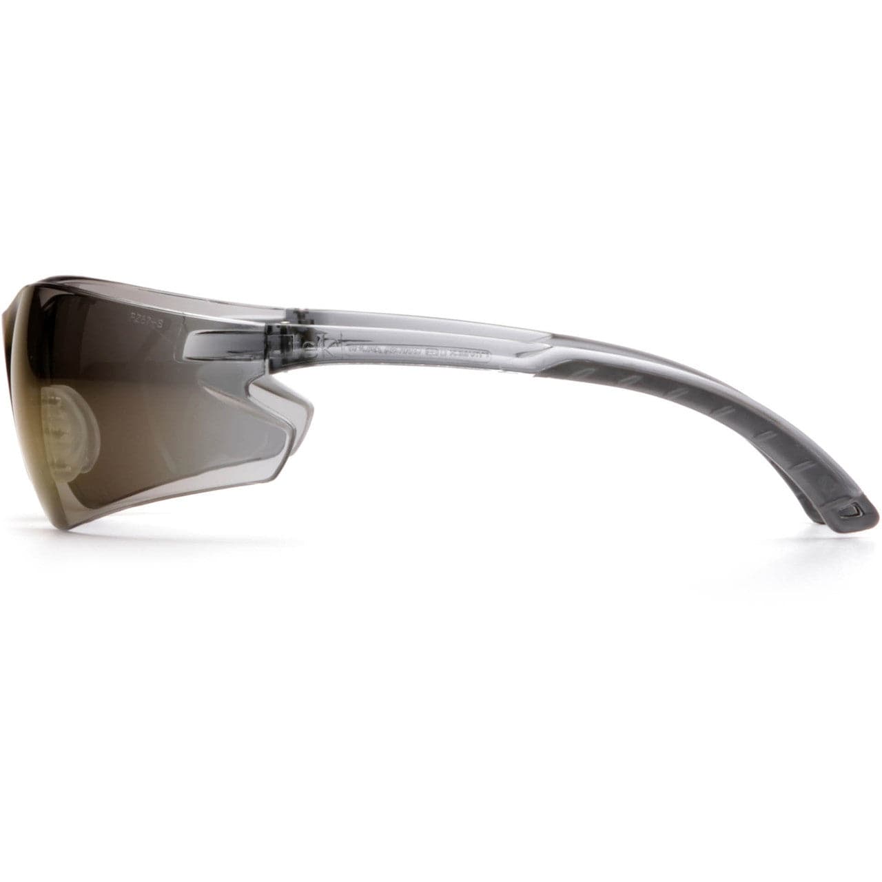 Pyramex Itek Safety Glasses with Blue Mirror Lens S5875S Side View