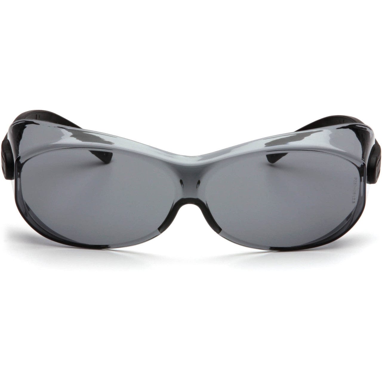 Pyramex OTS XL S7520SJ Over-Prescription Safety Glasses with Large Gray Lens Front View