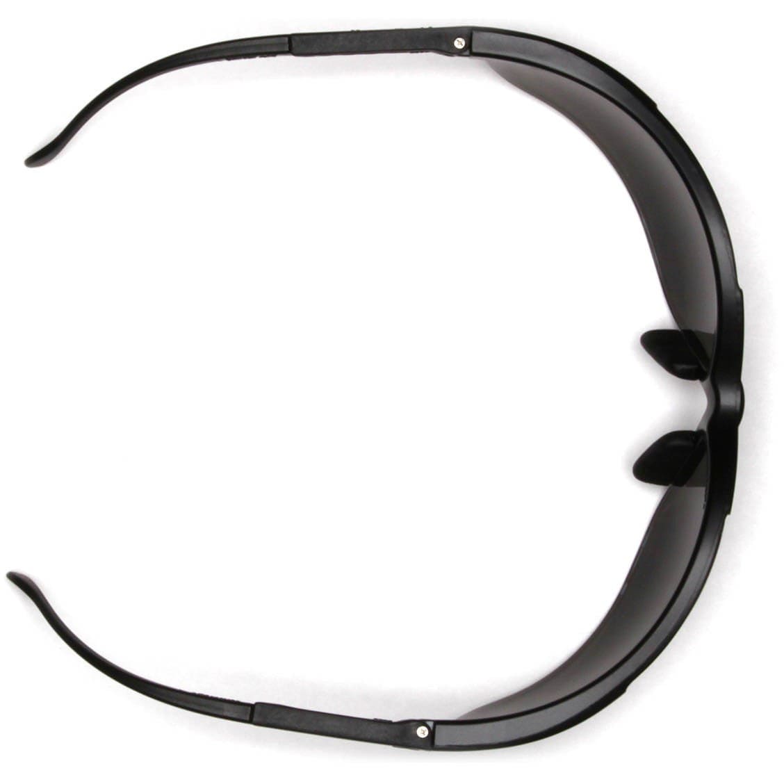 Pyramex Venture 2 Safety Glasses Black Frame Gray Anti-Fog Lens SB1820ST Top View