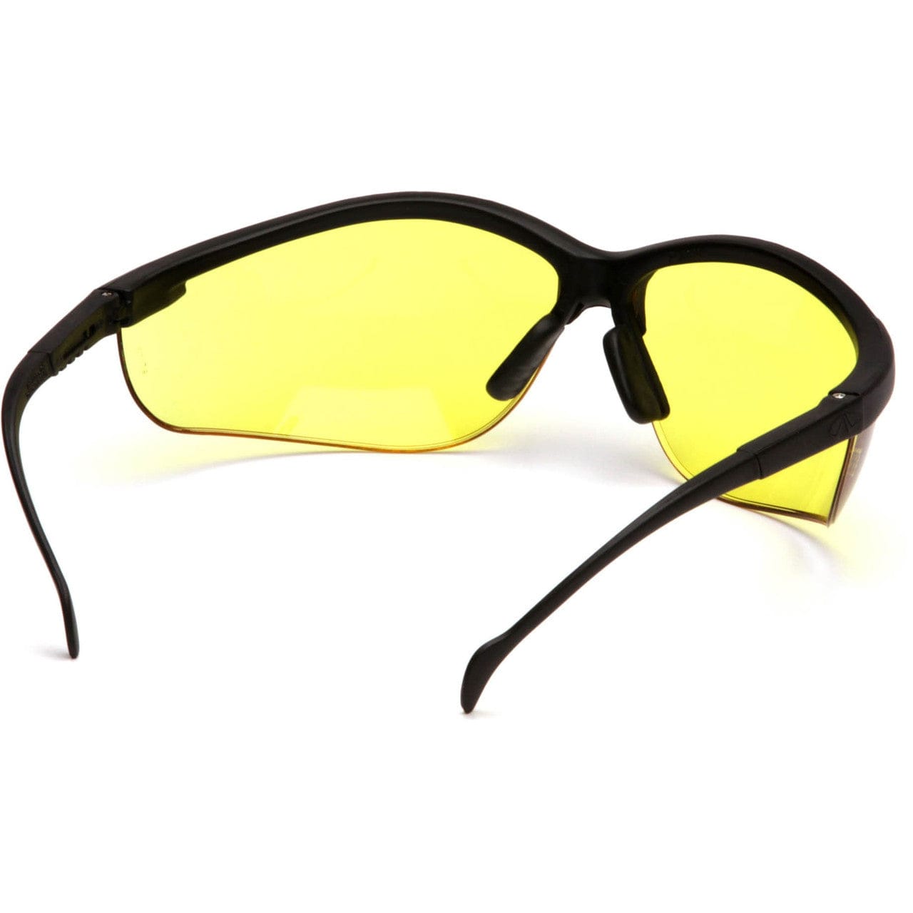 Pyramex Venture 2 Safety Glasses Black Frame Amber Lens SB1830S Inside View