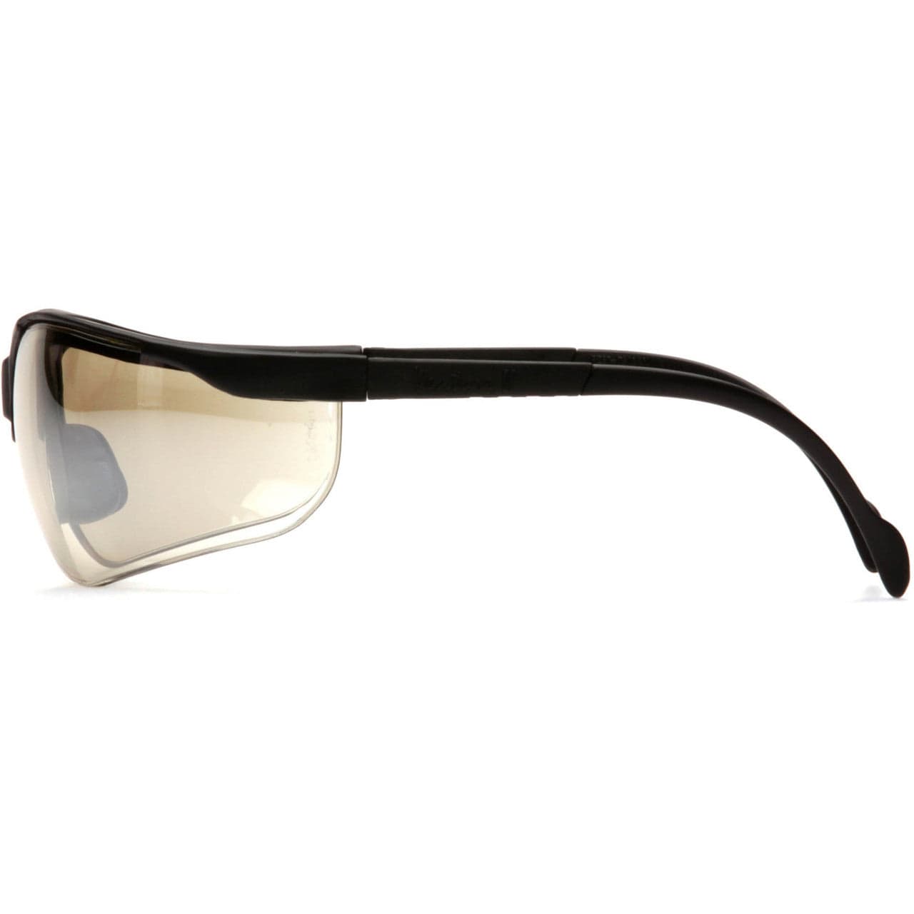Pyramex Venture 2 Safety Glasses Black Frame Indoor/Outdoor Lens SB1880S Side View