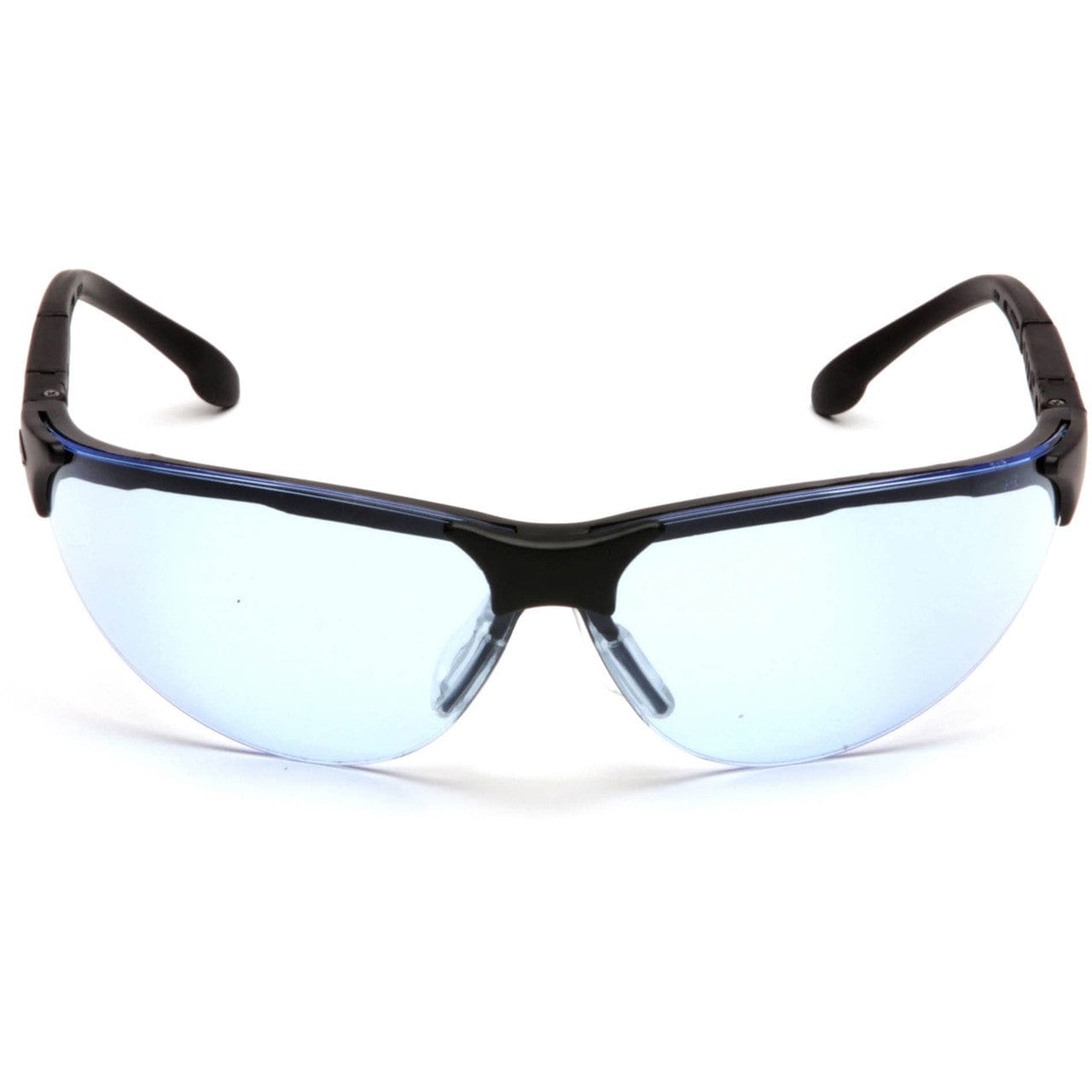 Pyramex Rendezvous Safety Glasses Black Frame Infinity Blue Lens SB2860S Front