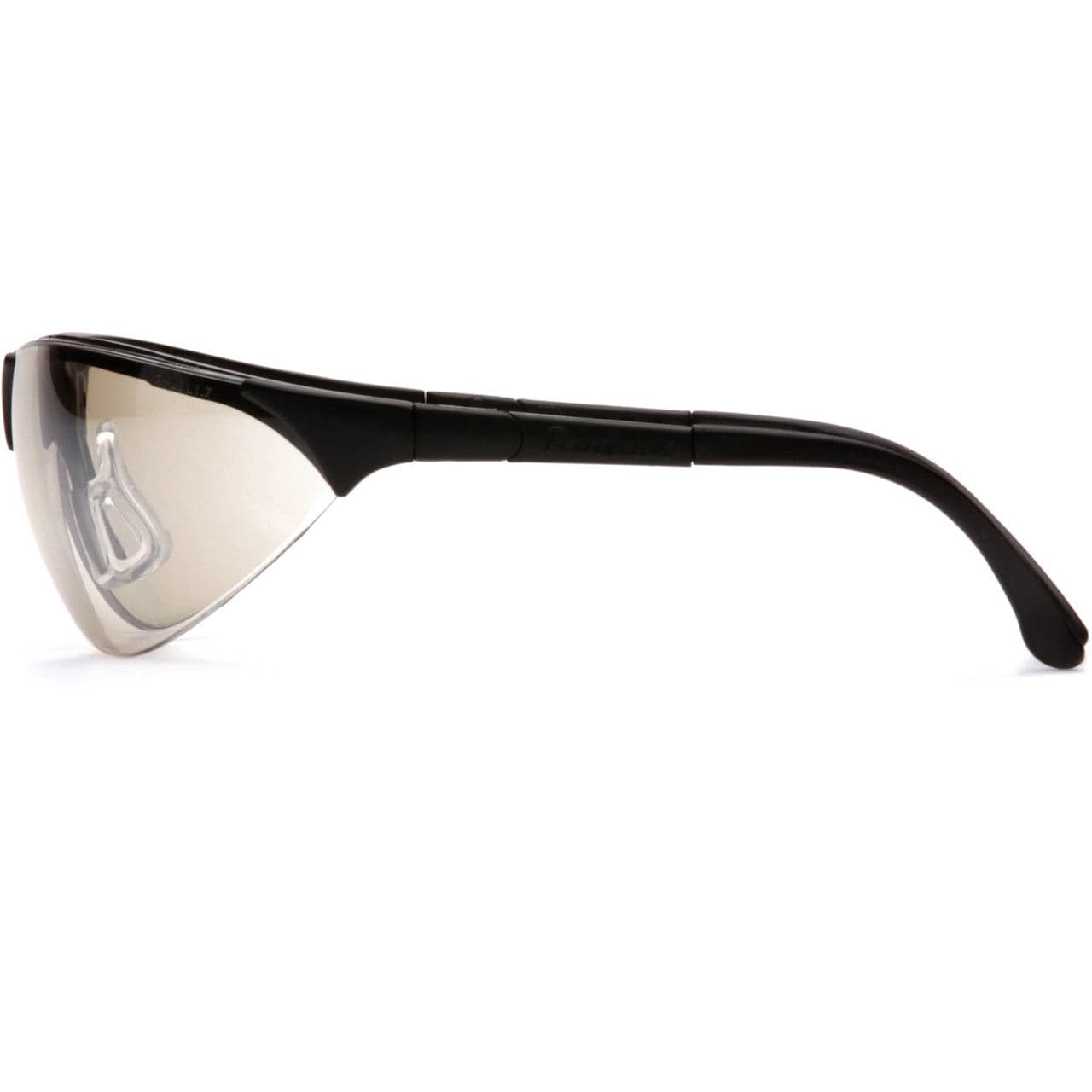 Pyramex Rendezvous Safety Glasses Black Frame Indoor/Outdoor Lens SB2880S Side