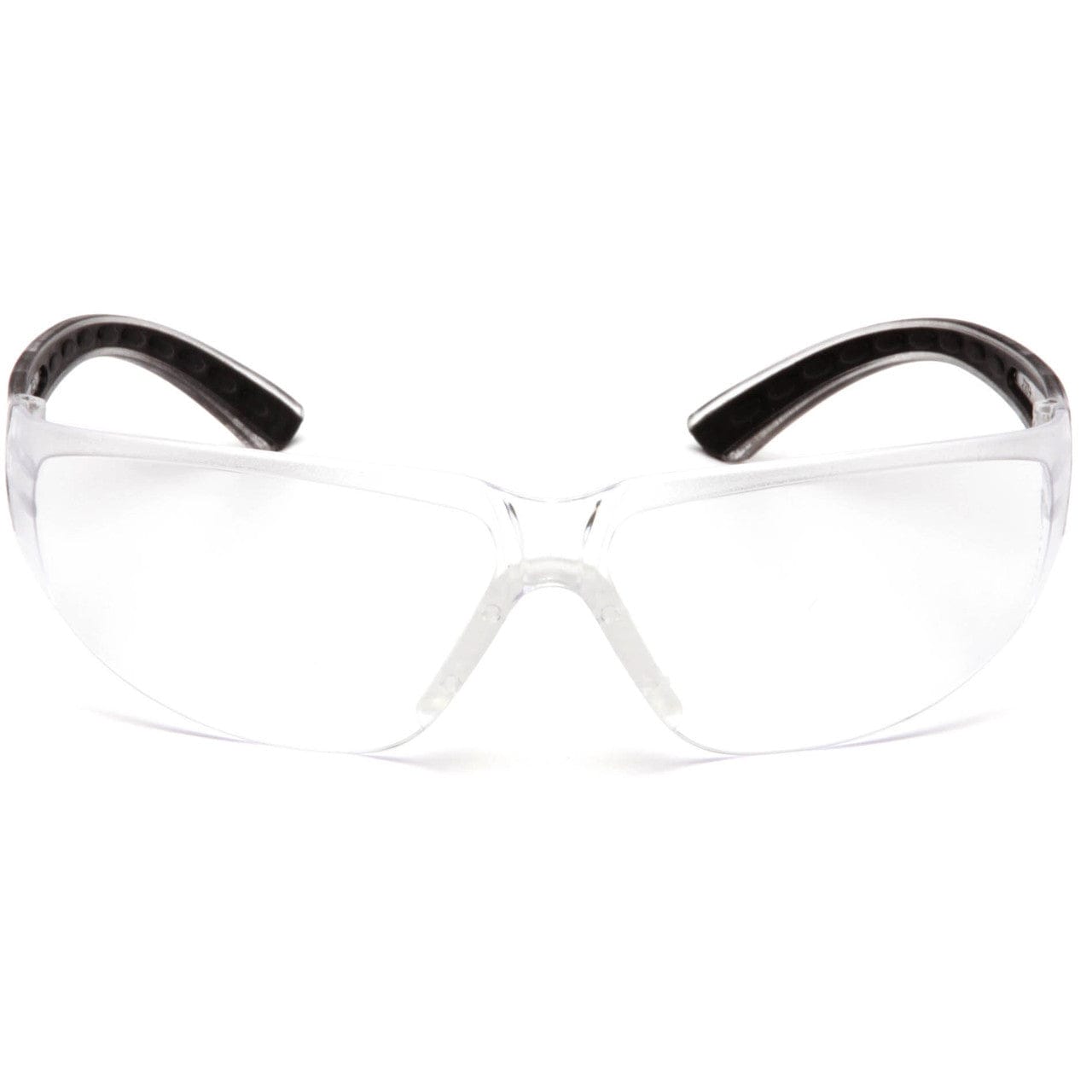 Pyramex Cortez Safety Glasses Black Temples Clear Lens SB3610S Front