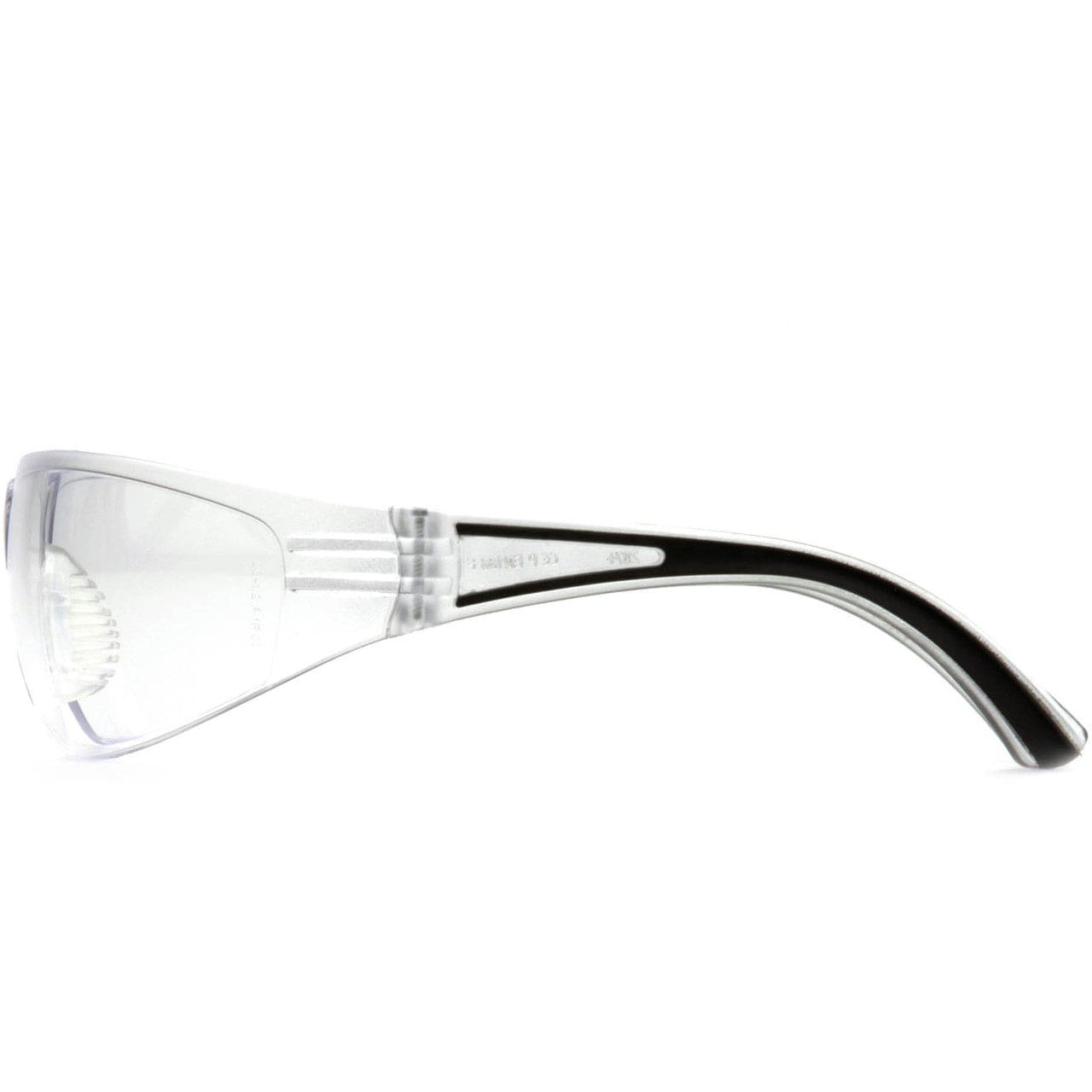 Pyramex Cortez Safety Glasses Black Temples Clear Lens SB3610S Side
