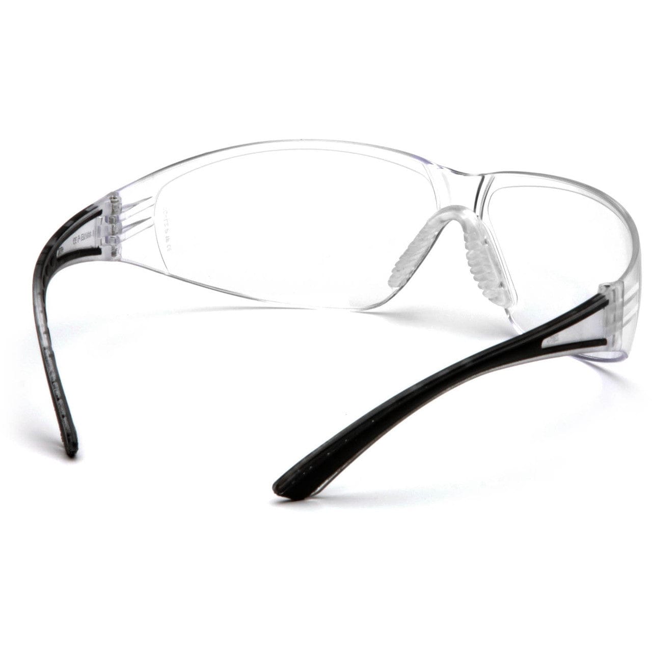 Pyramex Cortez Safety Glasses Black Temples Clear Lens SB3610S Nosepiece
