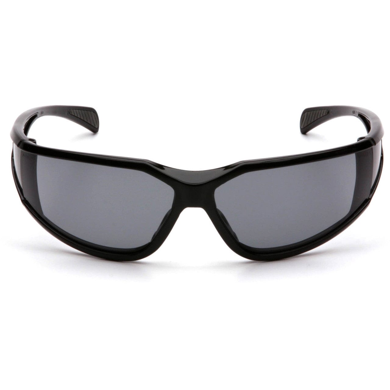 Pyramex Exeter Safety Glasses with Black Frame and Gray Anti-Fog Lens SB5120DT Front