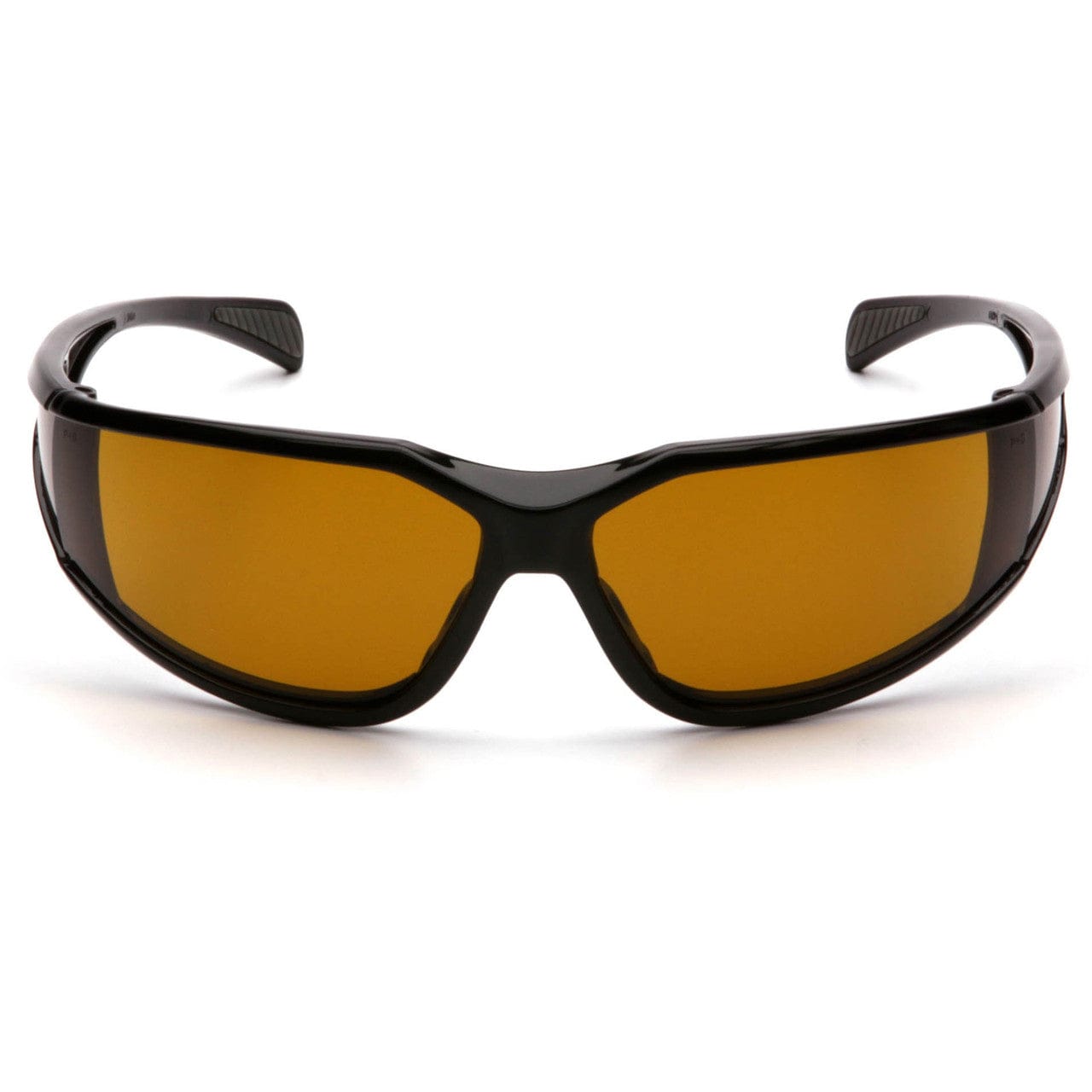 Pyramex Exeter Safety Glasses with Black Frame and Amber Anti-Fog Lens SB5133DT Front