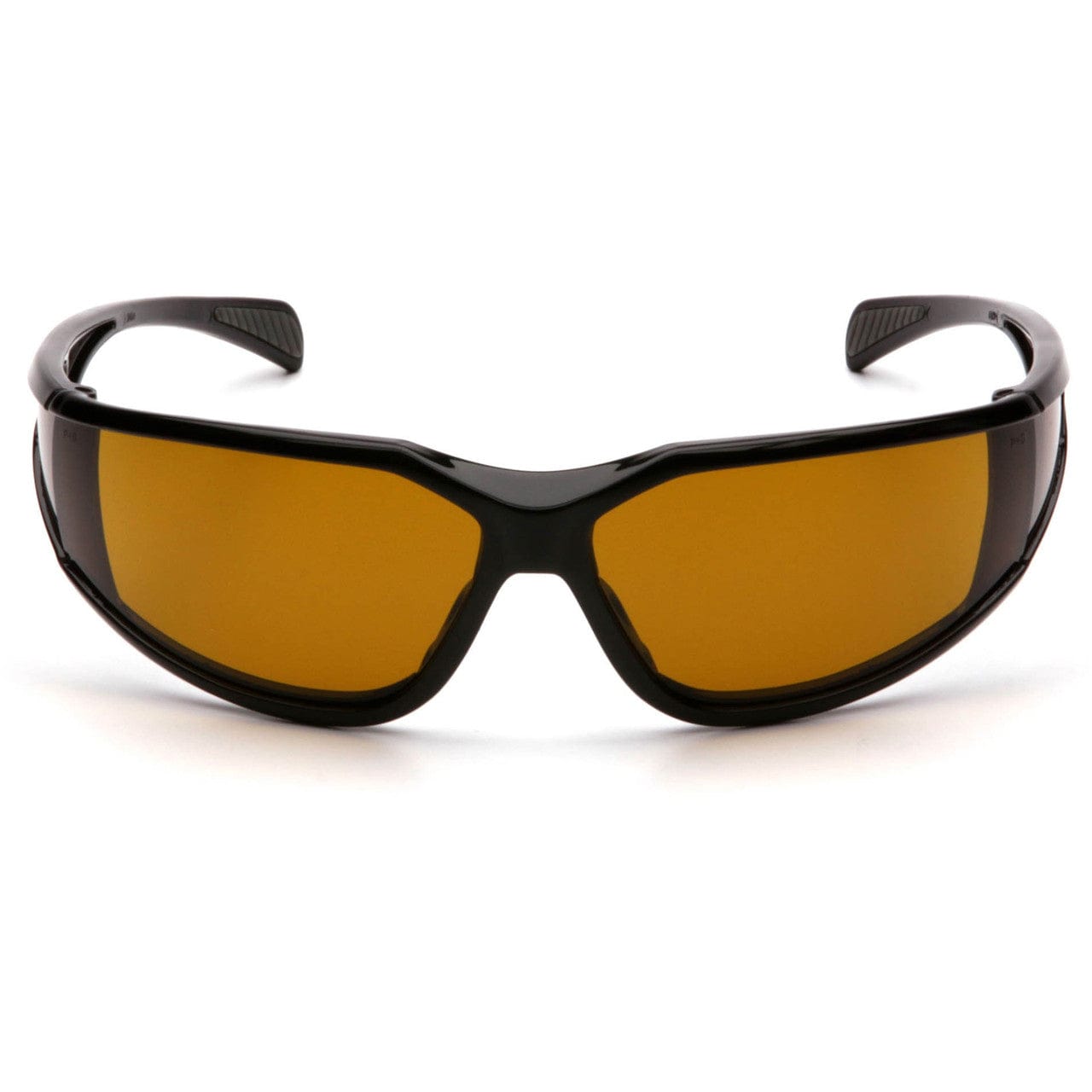 Pyramex Exeter Safety Glasses with Black Frame and Amber Anti-Fog Lens SB5133DT Front