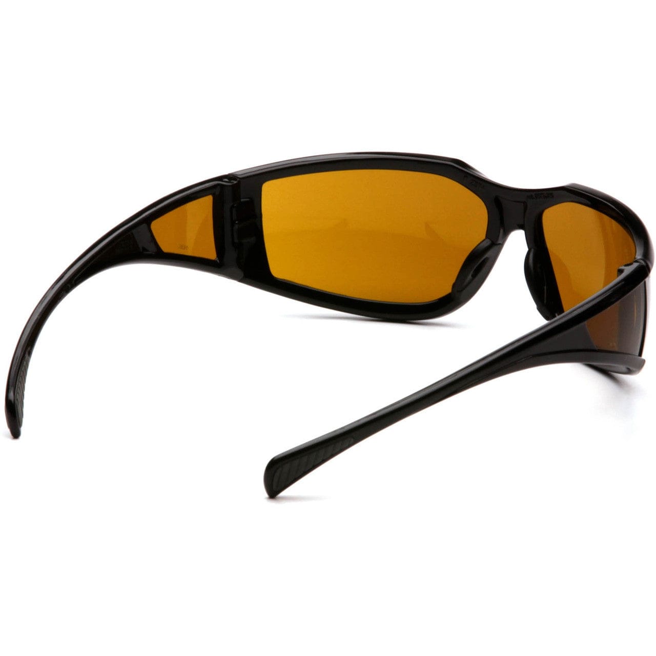 Pyramex Exeter Safety Glasses with Black Frame and Amber Anti-Fog Lens SB5133DT Back