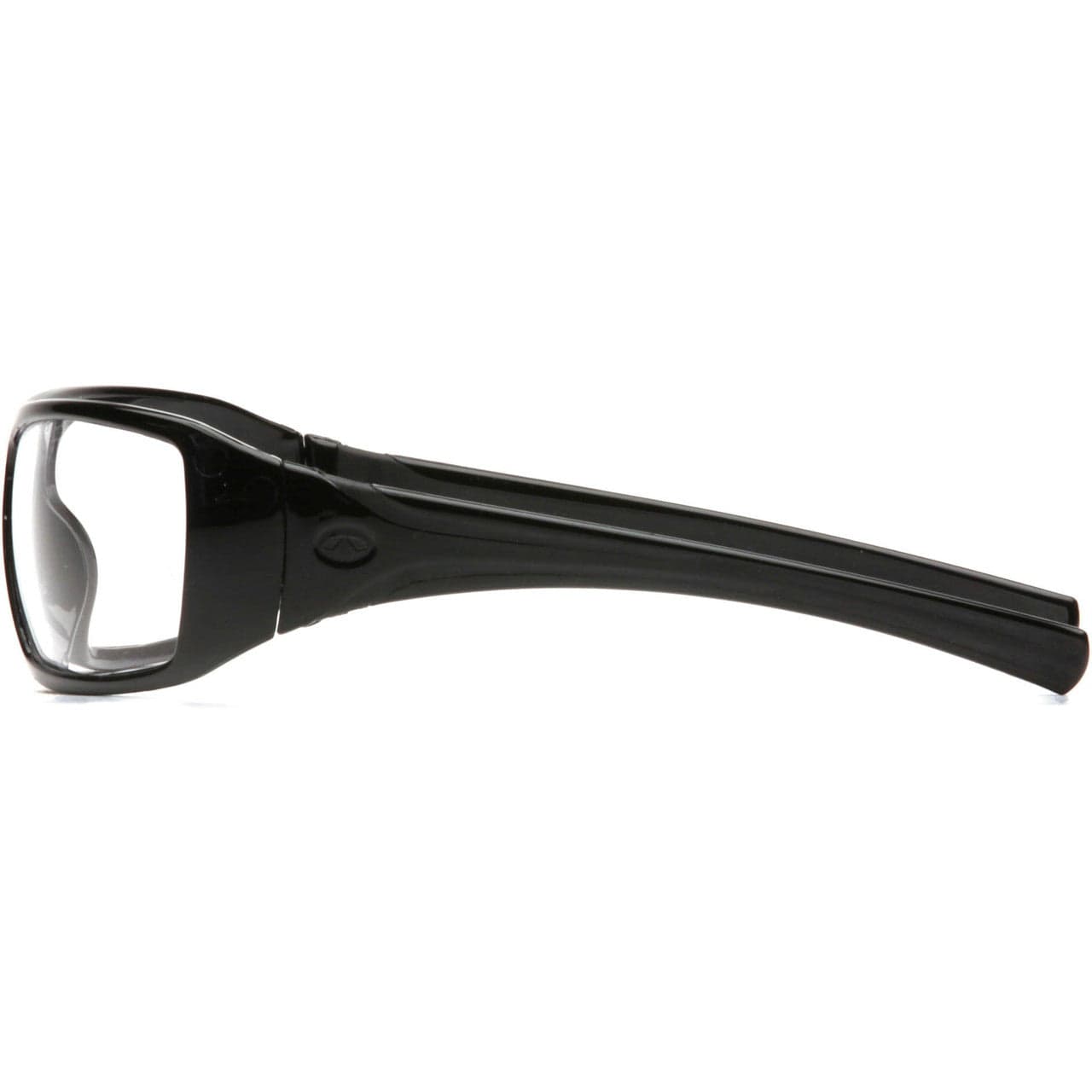Pyramex Goliath Safety Glasses with Black Frame and Clear Lens SB5610D Side View