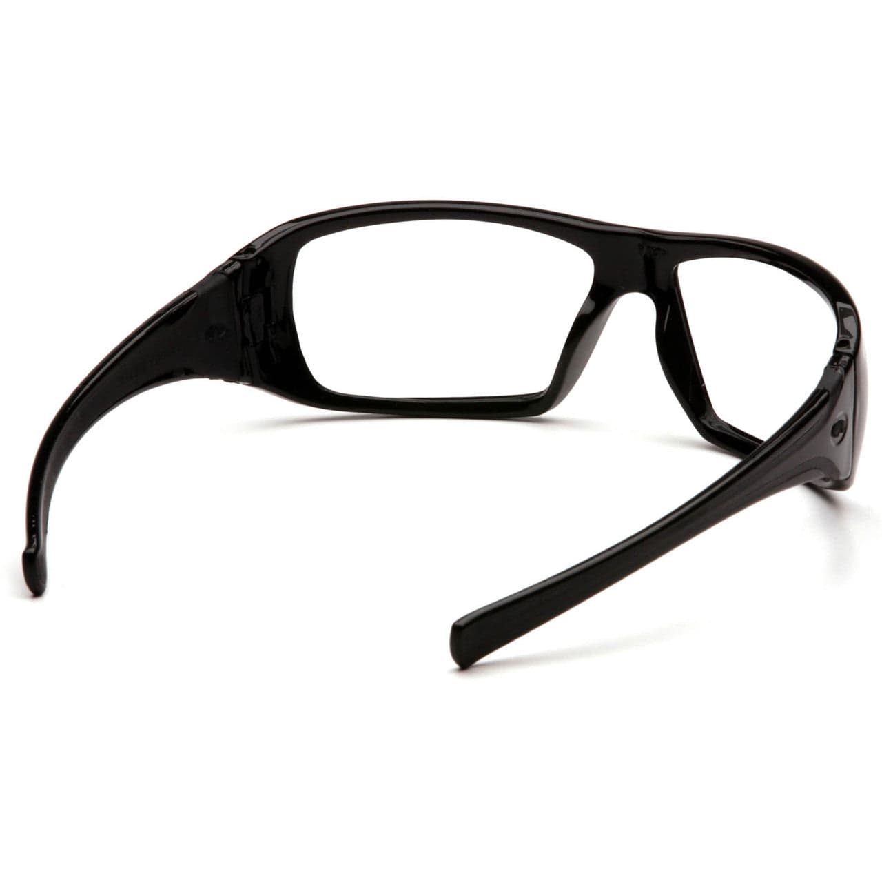 Pyramex Goliath Safety Glasses with Black Frame and Clear Lens SB5610D Inside View