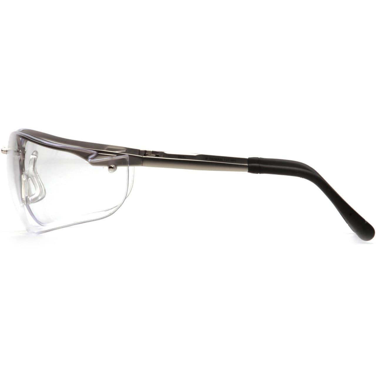 Pyramex V2 Metal Safety Glasses with Clear Lens SGM1810S Side