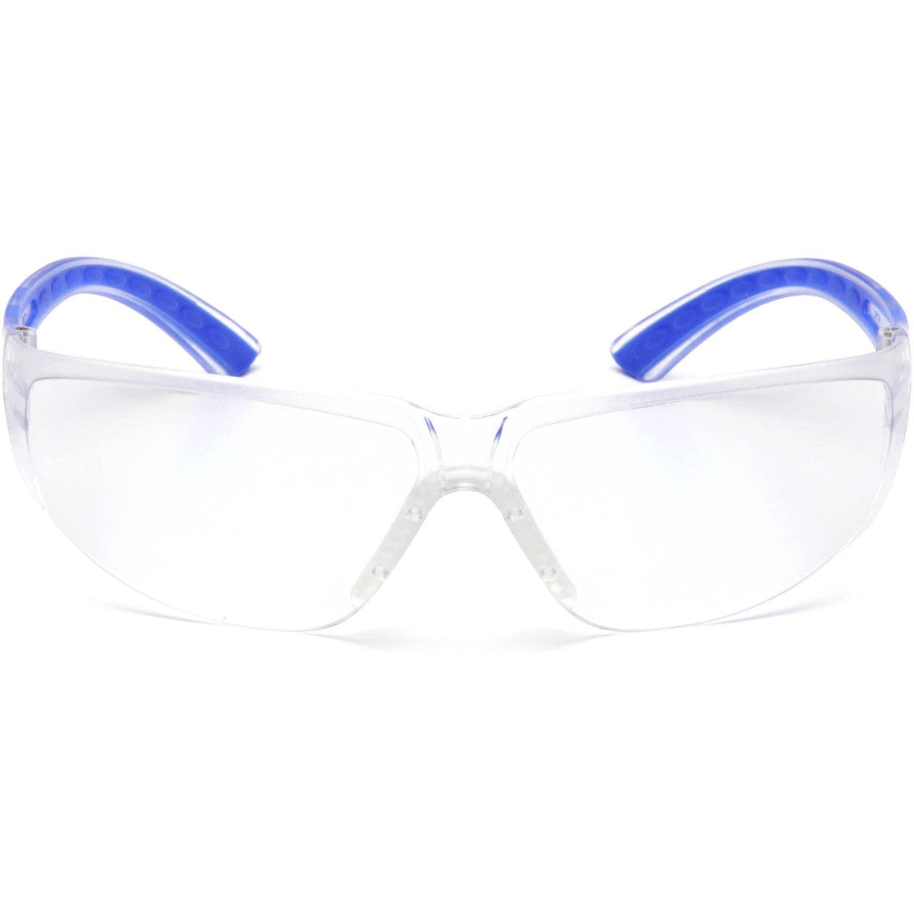 Pyramex Cortez Safety Glasses Navy Temples Clear Lens SN3610S Front