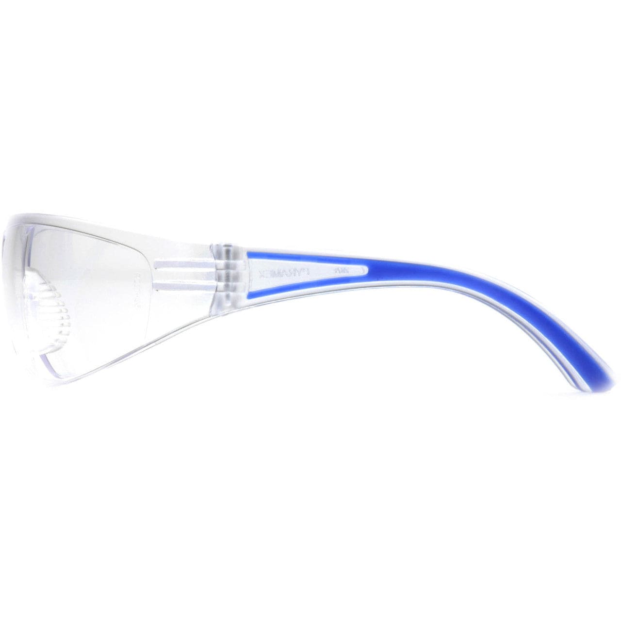 Pyramex Cortez Safety Glasses Navy Temples Clear Lens SN3610S Side