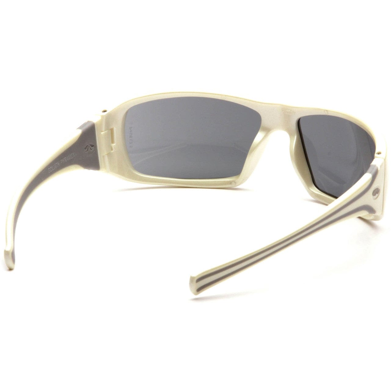 Pyramex Goliath Safety Glasses with Pearl White Frame and Gray Lens SW5620D Inside View