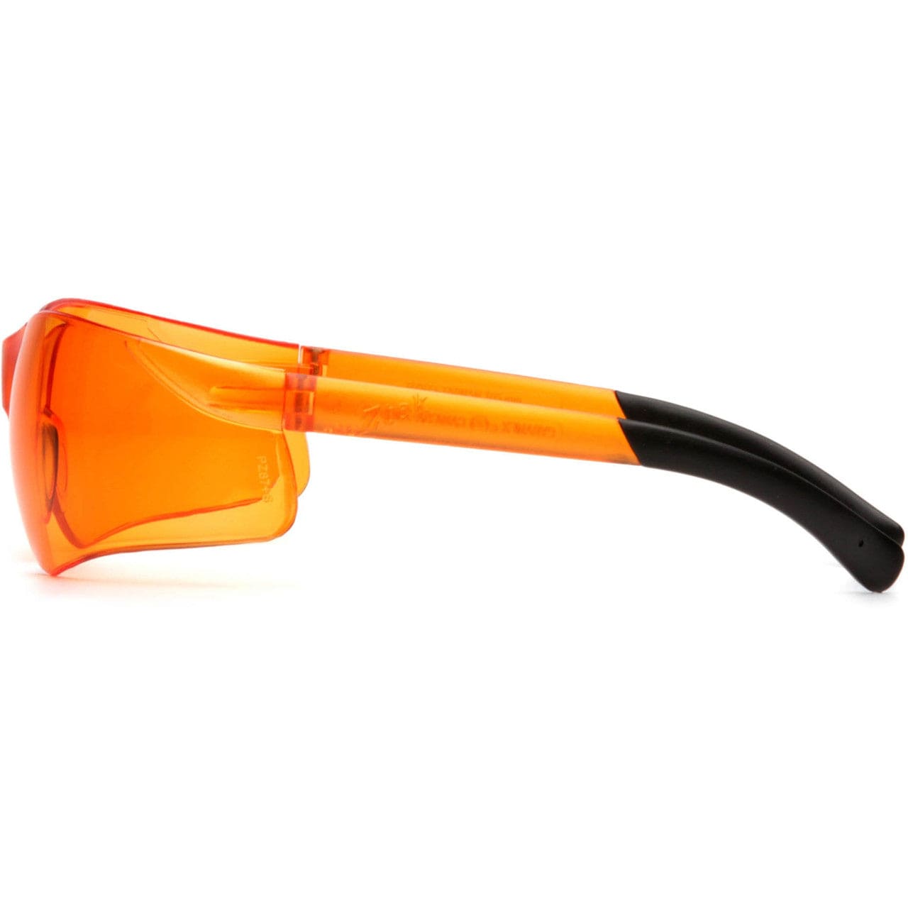 Pyramex Ztek Safety Glasses with Orange Lens S2540S Side View