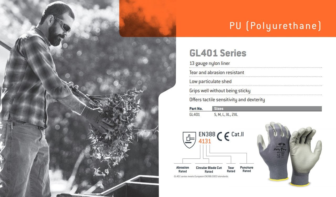 Pyramex GL401 Series Poly-Torq Gloves Info