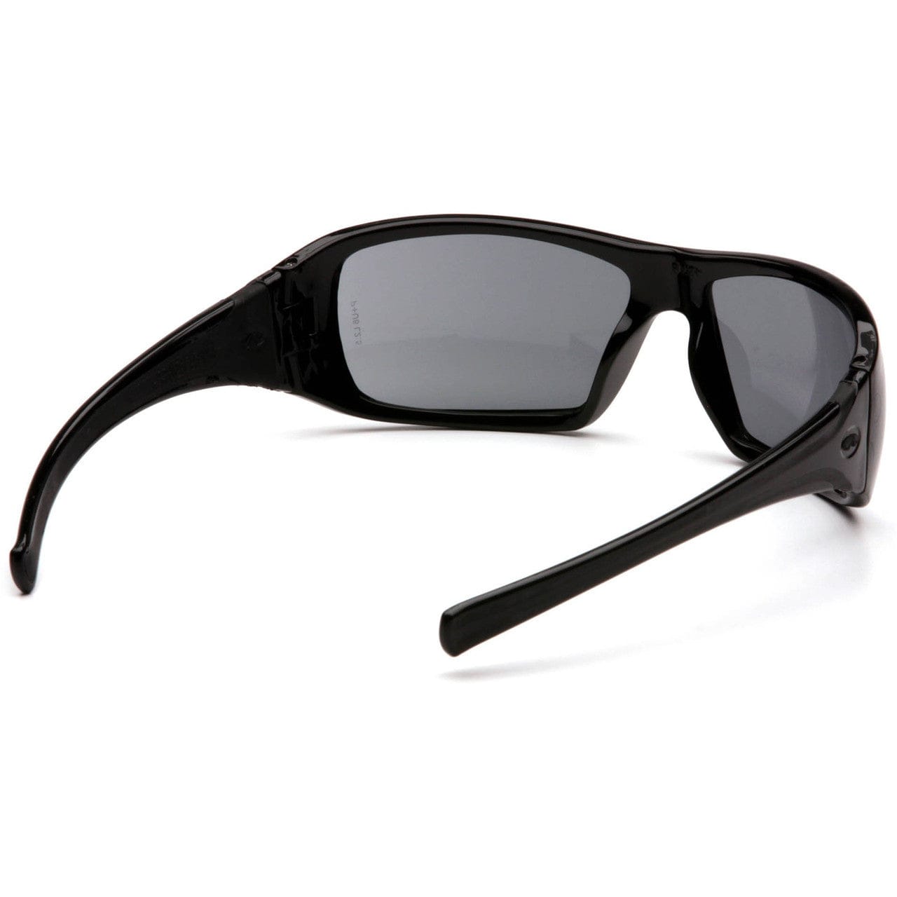 Pyramex Goliath Safety Glasses with Black Frame and Gray Lens SB5620D Nose Bridge View