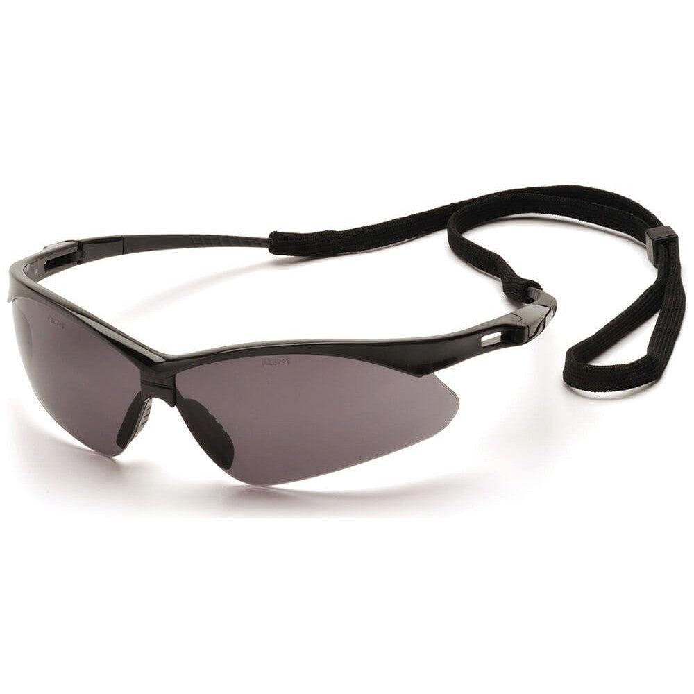 Pyramex PMXtreme Safety Glasses with Black Frame and Gray Anti-Fog Lens