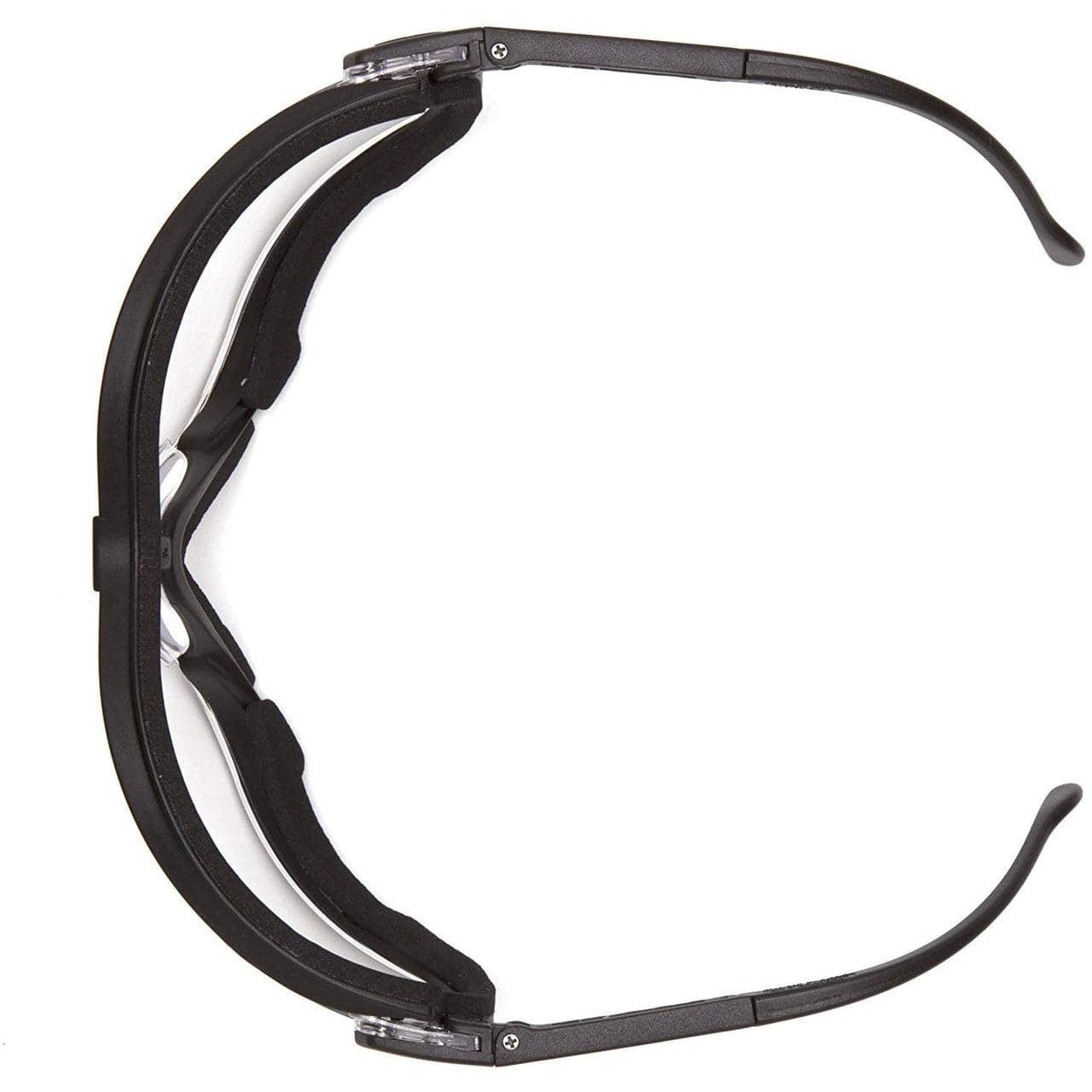 Pyramex V2G Safety Glasses/Goggles with Black Frame and Gray H2MAX Anti-Fog Lens GB1820STM - Top View